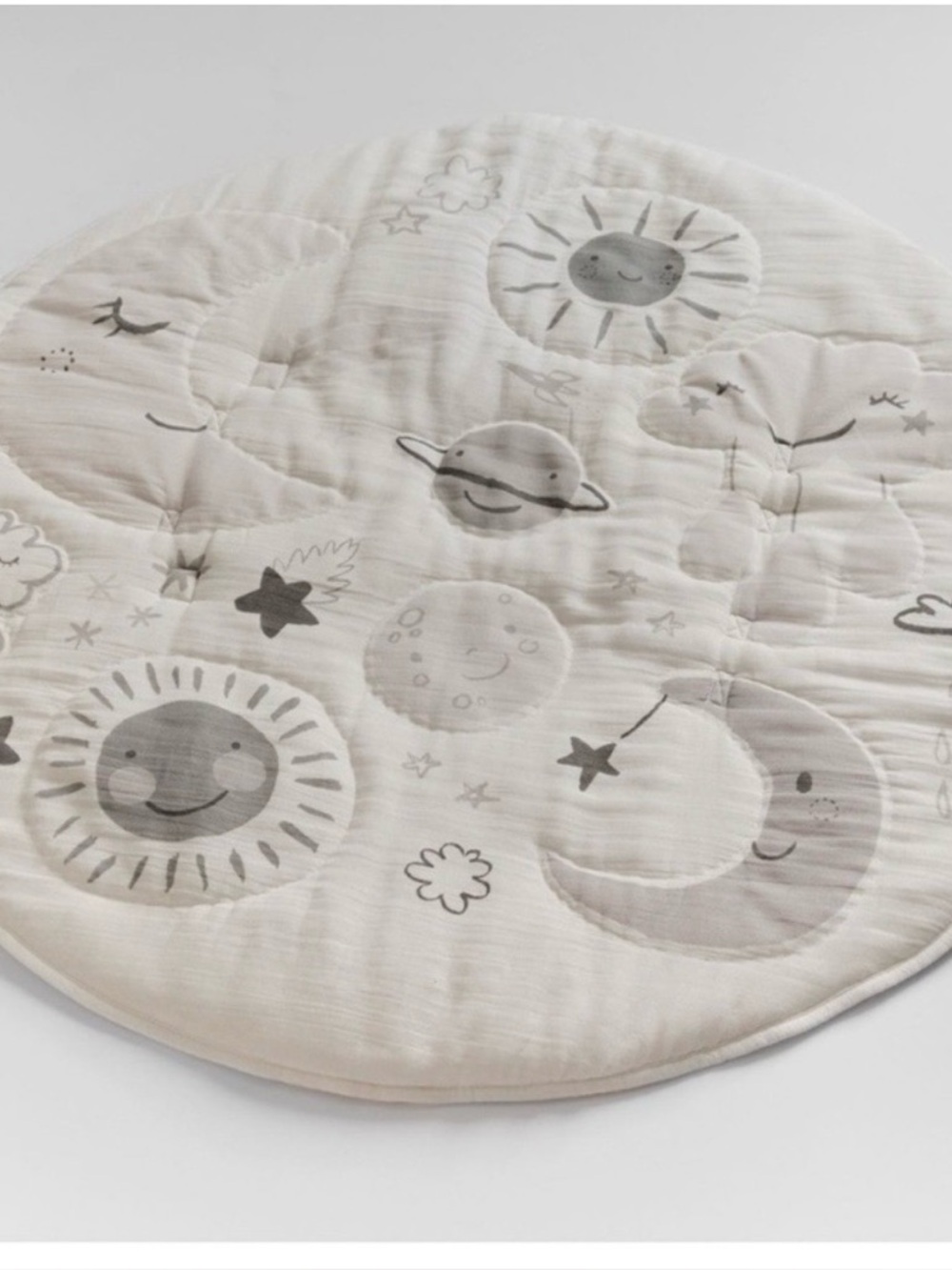 Pottery Barn Kids Neutral Moon & Stars muslin  Play Mat
Brand New